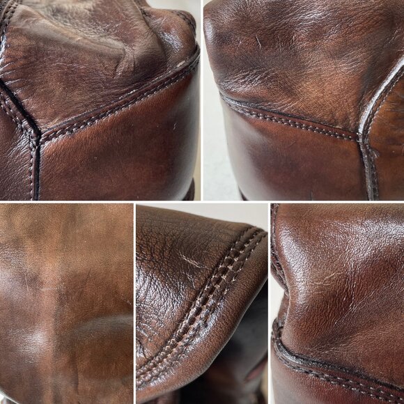 BED STU Manchester Distressed Leather Riding Boots BEDSTU Size 8 - Picture 11 of 16